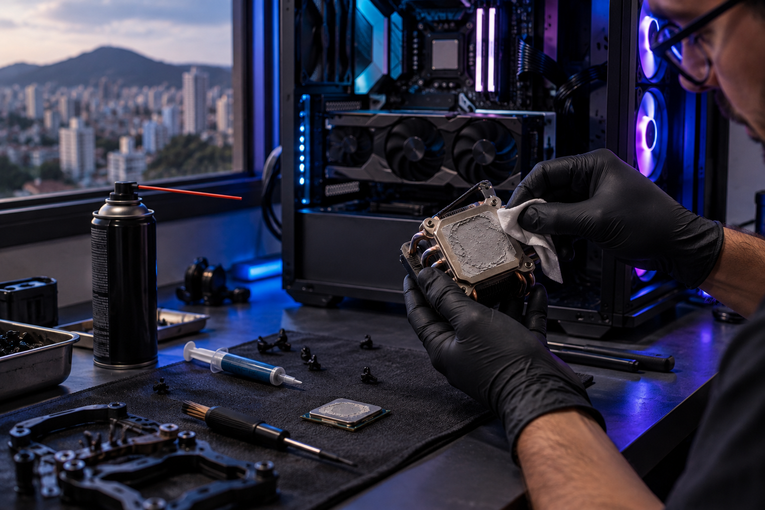 Limpeza de PC Gamer e Troca de Pasta Térmica em BH